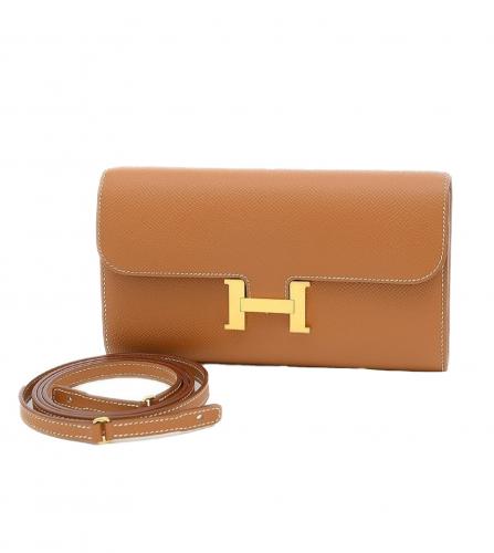 HERMES CONSTANCE TO GO WALLET EPSON GOLD