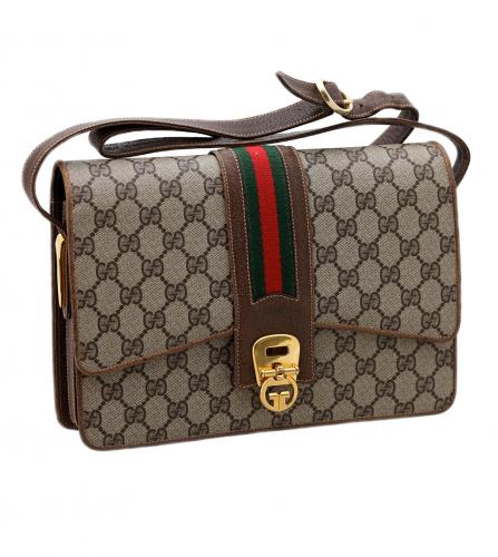 GUCCI GG CANVAS SHOULDER BAG