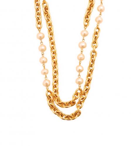 CHANEL PEARL CHAIN NECKLACE
