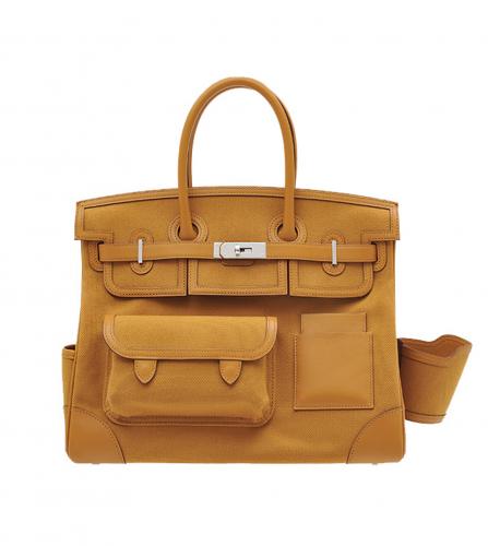 Hermes birkin cargo 35 Toile H Swift Desert Color