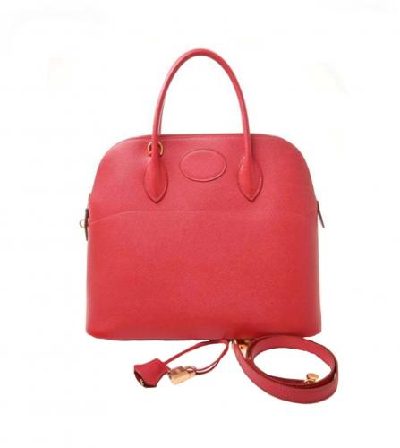 HERMES BOLIDE  35 COUCHEVEL RED