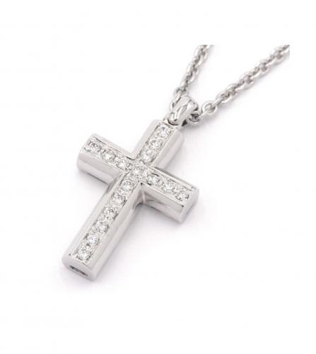 BVLGARI LATIN CROSS NECKLACE