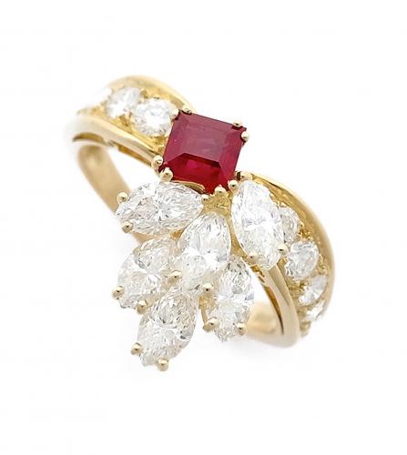 PIAGET RUBY DIAMOND RING