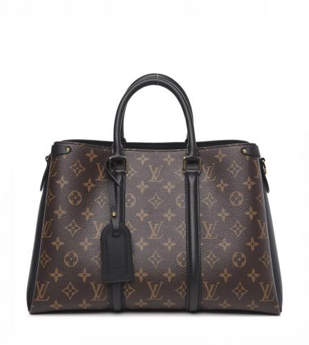 LOUIS VUITTON Monogram Soufflot MM Black bag