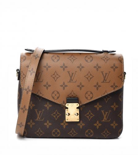 Authentic Louis Vuitton Classic Monogram with Burgundy Leather Flower –  Paris Station Shop