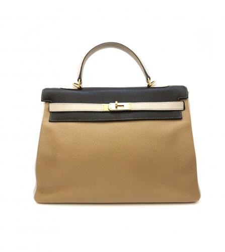 HERMES KELLY 35 TAURILLON CLEMENCE TRICOLOR