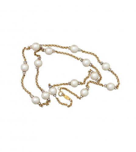 CHANEL PEARL LONG NECKLACE