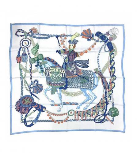 HERMES SILK SCARF LE TIMBALIER