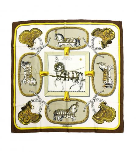 HERMES SILK SCARF GRAND APPARAT