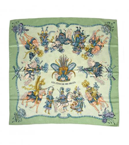 HERMES SILK SCARF LES FETES DU ROI SOLEIL