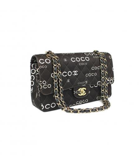 CHANEL 25 PRINTED COTTON FLAP BAG