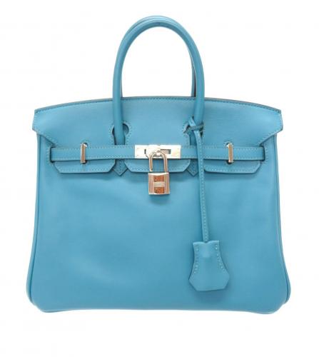 HERMES BIRKIN 25 SWIFT TURQUOISE