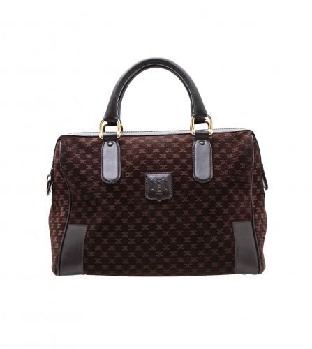 CELINE DARK BROWN BOSTON BAG