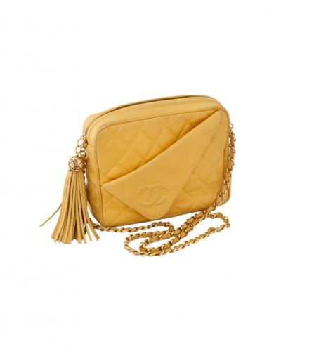 CHANEL YELLOW CAMERA BAG