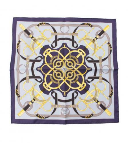 HERMES SILK SCARF EPERON D'OR