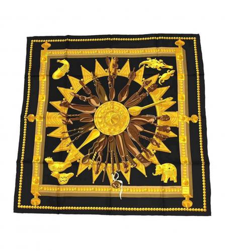 HERMES SILK SCARF CUILLERSD'AFRIQUE