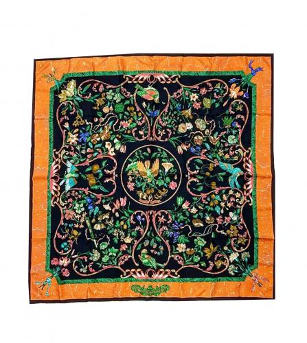 HERMES SILK SCARF PIERRES D'ORIENT ET D'OCCIDENT