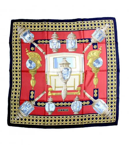 HERMES SILK SCARF FEUX DE ROUTE