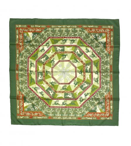 HERMES SILK SCARF EDELWEISS
