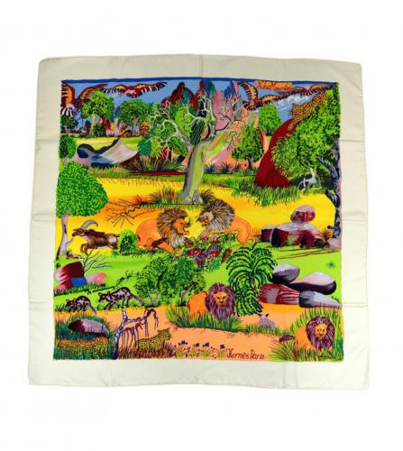 HERMES SILK SCARF NUBA MOUNTAIN