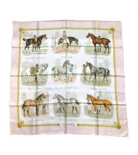 HERMES SILK SCARF LES ROBES