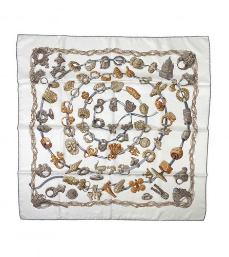 HERMES SILK SCARF  ALLIANCES DU MONDE