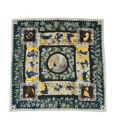 HERMES SILK SCARF MUSIQUE DES DIEUX