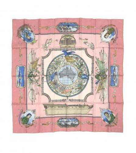 HERMES SILK SCARF ORBIS AUSTRALIS DULCES EXUVIAE