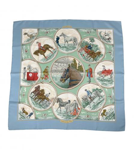 HERMES SILK SCARF AUTEUIL EN MAI