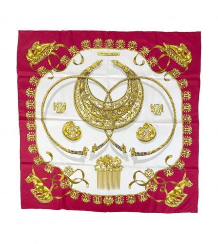 HERMES SILK SCARF LES CAVALIERS D'OR