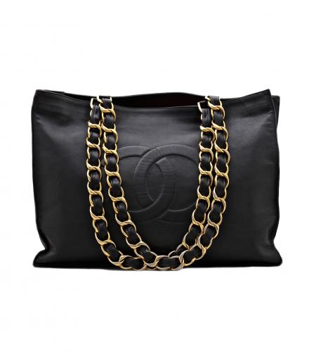 CHANEL BLACK TOTE BAG