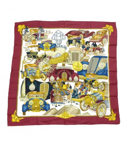 HERMES SILK SCARF AUTO MOBILE