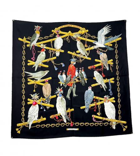 HERMES SILK SCARF LES OISEAUX DU ROY