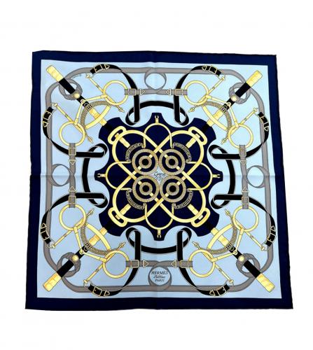 HERMES SILK SCARF EPERON D'OR