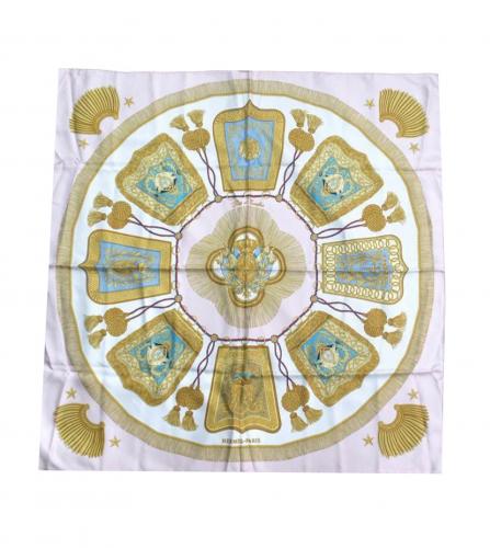 HERMES SILK SCARF PORTE ET CAUABRIE