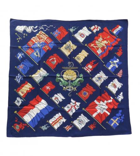 HERMES SILK SCARF PAVOIS