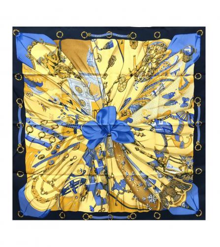 HERMES SILK SCARF SOLEIL DE SOIE