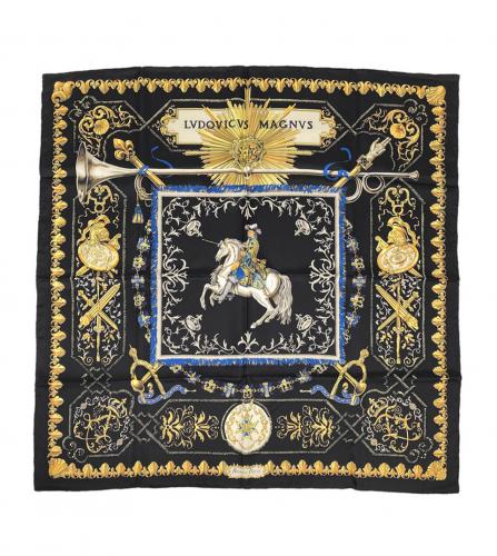 HERMES SILK SCARF LVDOVICVS MAGNVS