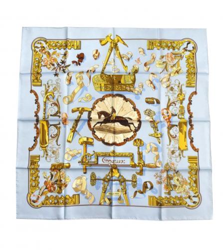 HERMES SILK SCARF COGEAUX