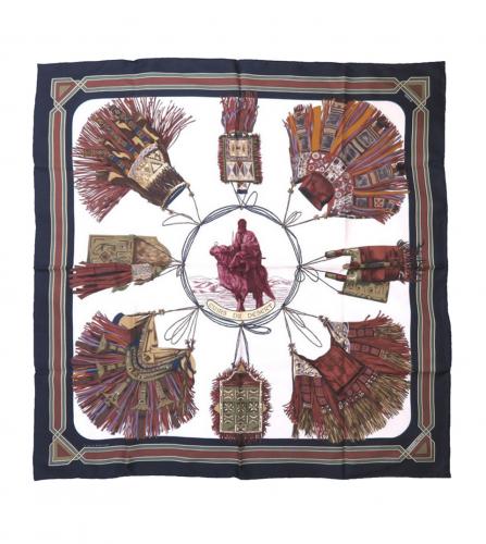 HERMES SILK SCARF EUIRS DU DESERT