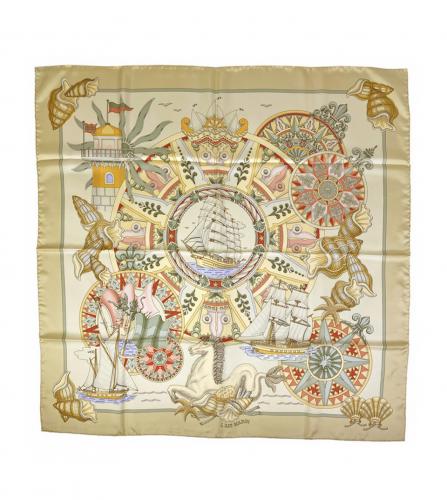 HERMES SILK SCARF L'AIR MARIN