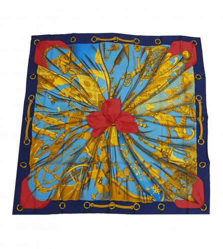 HERMES SILK SCARF SOLEIL DE SOIE