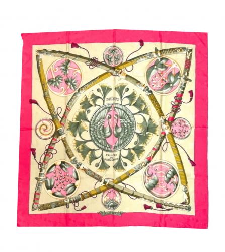 HERMES SILK SCARF DAIMYO PRINCES DU SOLEIL LEVANT