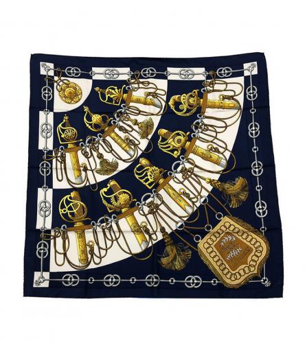 HERMES SILK SCARF CLIQUETIS