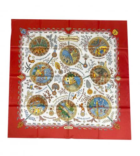 HERMES SILK SCARF ESCALES MEDITERRANEENNES