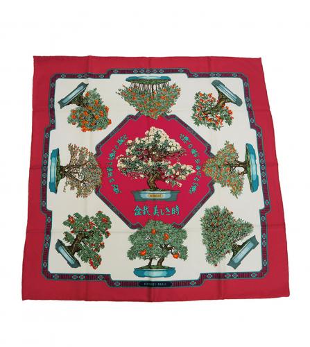 HERMES SILK SCARF BONSAI