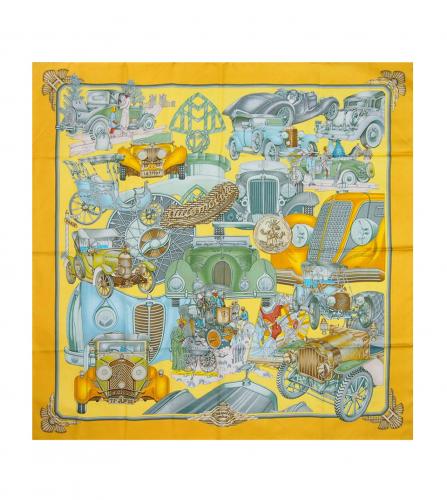 HERMES SILK SCARF AUTOMOBILE