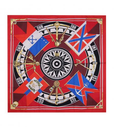 HERMES SILK SCARF SEXTANTS