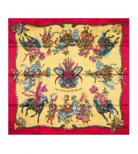 HERMES SILK SCARF LES FETES DU ROI SOLEIL