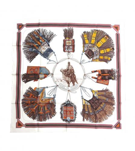 HERMES SILK SCARF EUIRS DU DESERT